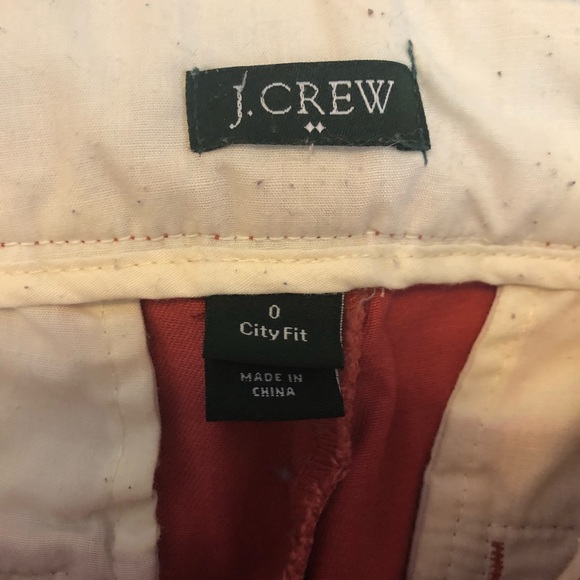 Nantucket Red Jcrew City Fit Chino - Red - Size 0 - Picture 2 of 3